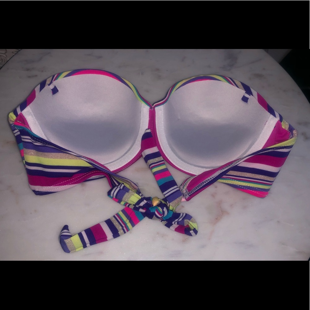 Striped strapless bikini top - Picture 2 of 2